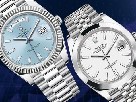 rolex day date vs date just|rolex day date roman numerals.